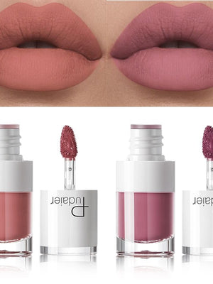 Lipstick 16 color white bottle matte lip gloss lasting moisturizing